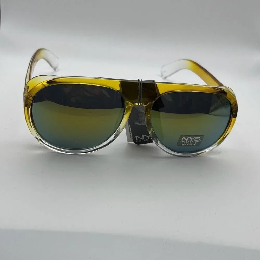 NYS Collection Womens Waverly Place Sunglasses Yellow NWT